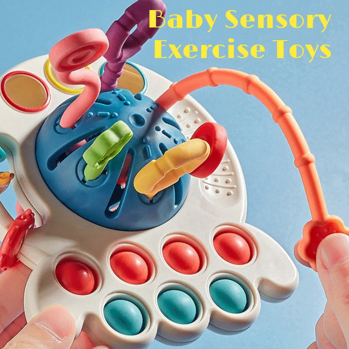 Montessori Silicone Pulling Toy Plus